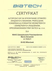 biatech certyfikat